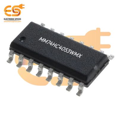 MM74HC4053WMX Interface 3-Circuit Switch IC 2:1 100 Ohm 16-SOIC